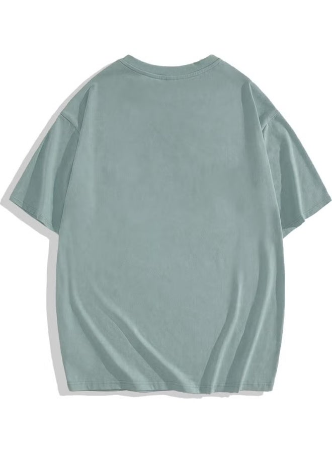 Unisex Oversize Basic T-Shirt Light Turquoise